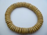 Natural 10mm Coconut Beads Stretchable Bracelet